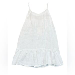 NWT Bellambia White Sun Dress Pure 100% Linen Made in Italy Resort Coastal L